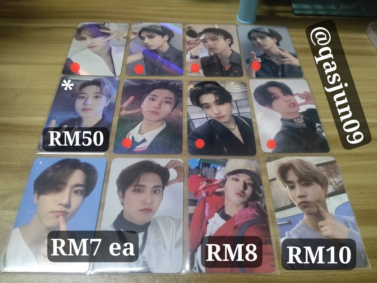 12_nurain's tweet photo. WTS‼️ WTS‼️

❤️red dot need qyop (RM25>)
* have defect

TAKE 3 PC, GOT FREE POSTAGE‼️

✨WILL MAKE POSTAGE 29/12✨

🌸All price exc postage
🌸Dpt byak freebies if buy more
🌸If interested, dm me @qasjun09
#pasarseventeen #pasarstraykids #pasartxt #pasarNCT #pasarxdinaryheroes https://t.co/XcLDj2rBar