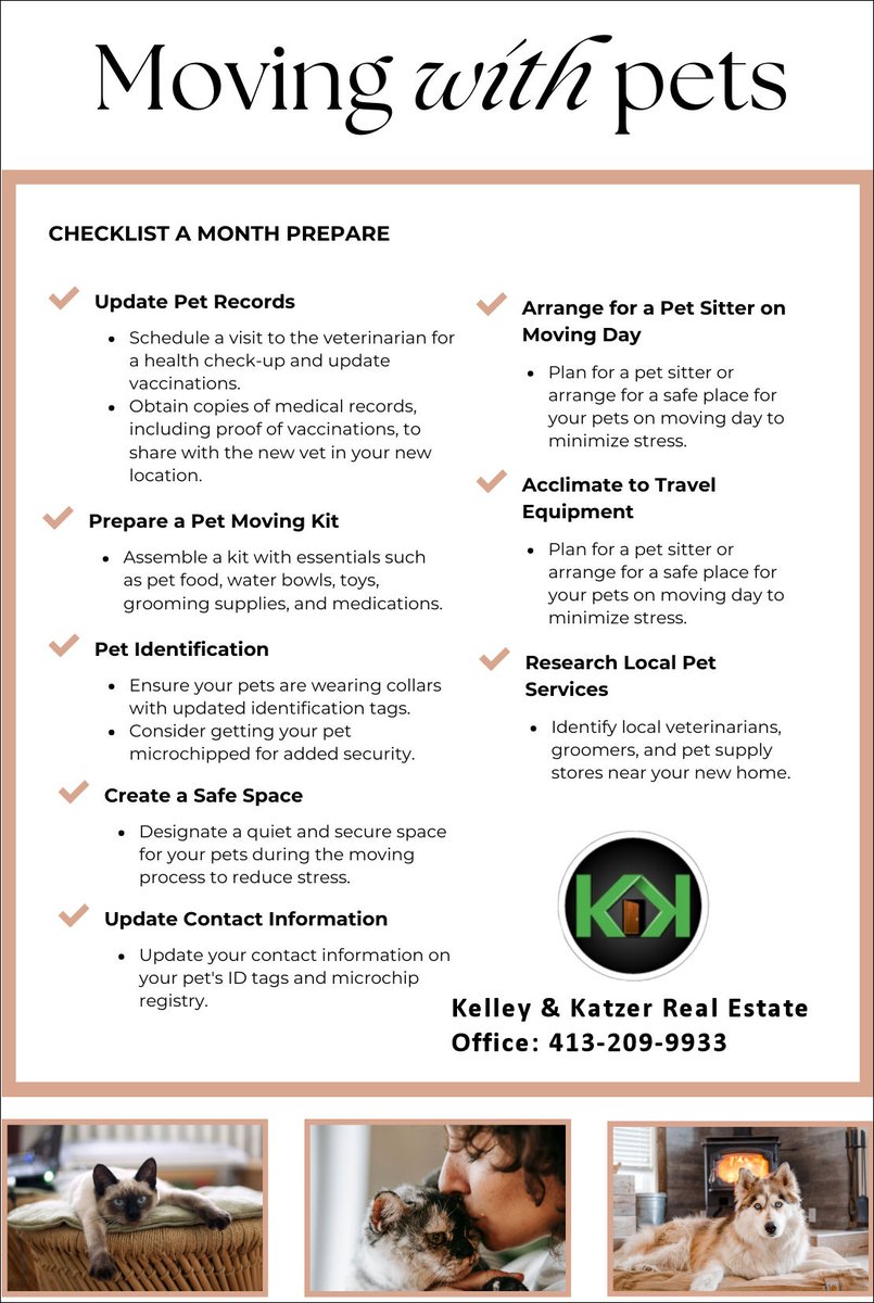 KelleyandKatzer's tweet image. Are you thinking about moving? Take a look at these tips.
#movingwithpets #kelleyandkatzer