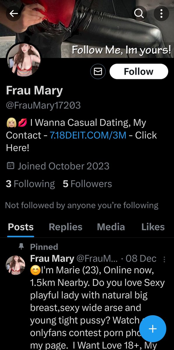 SilverFoxReturn's tweet photo. Hey @elonmusk !
You're doing a terrible job filtering out the BS #botts on your precious @X
I reported and blocked a new to #X handle who wants to have #sex with me. I thought you were going to clean up this platform?
If only there was an algorithm that does what I do for this https://t.co/rtfA7XXArV