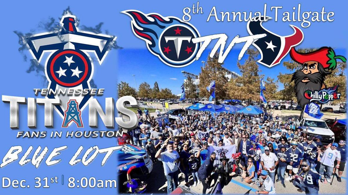 For any <a href="/Titans/">Tennessee Titans</a> going to houston here are the details for Saturday and Sunday in houston! <a href="/TTFIH1/">TTFIH</a> always show everyone a good time. Can’t wait to see everyone! <a href="/Skullspliter1/">chilly pepper</a> @TwoToneBlueNat1 <a href="/TTFIH1/">TTFIH</a> <a href="/BurkeNihill/">Burke Nihill</a> <a href="/TDavenport_NFL/">TURRON DAVENPORT</a> <a href="/BuckReising/">Buck Reising</a>