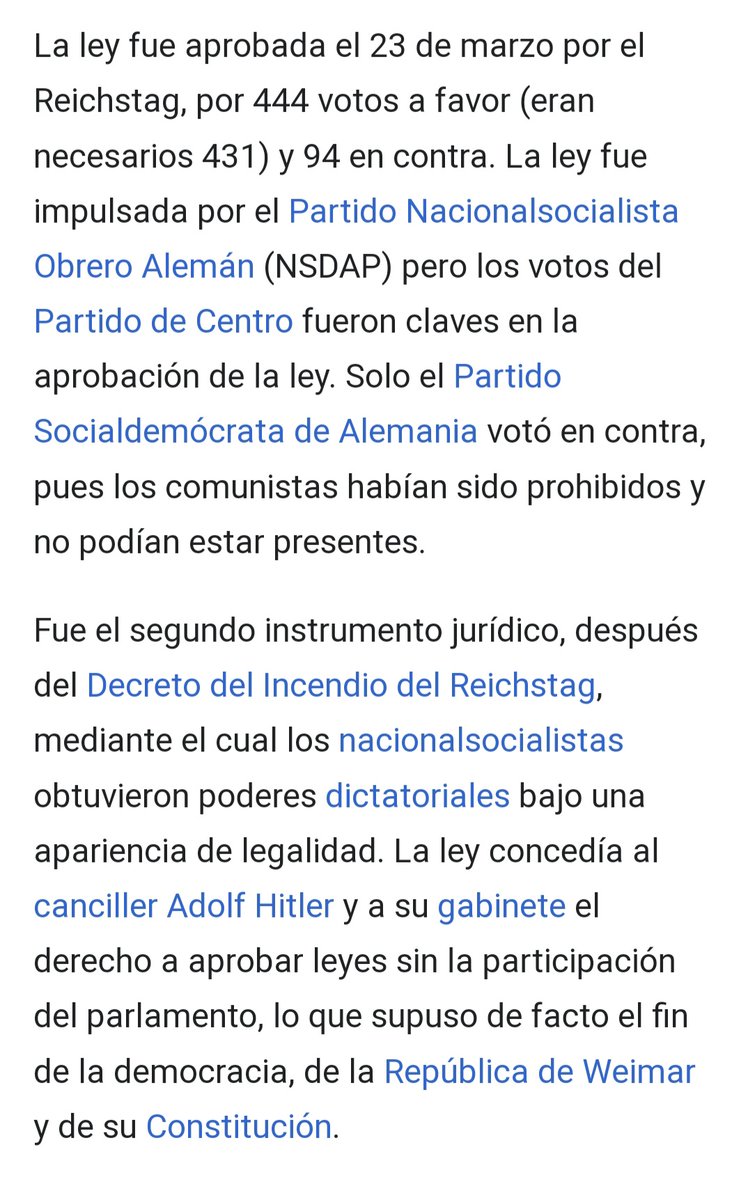PabloAStefanoni's tweet photo. Siempre rechazo este tipo de comparaciones pero esta vez no me pude contener 

"Ley para el remedio de las necesidades del Pueblo y del Reich" https://t.co/ssMxSzsMSe