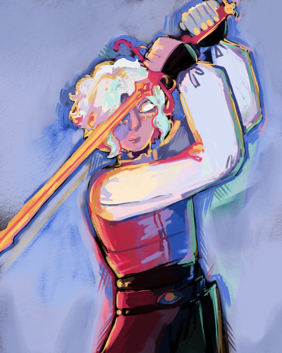 MiseriaDraws's tweet photo. @Fiizzled_ If I may? This is my dnd oc Ren. :3 They‘re a lot like Gillion in the sense that they‘re the chosen one (with their cousin Thea.), but their prophecy is super vague. (She‘s an aasimar. :]) Once he got out of his church he warms up and is very goofy. https://t.co/t77rseeB1c