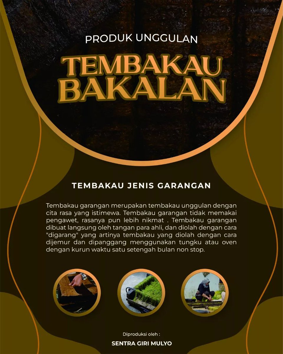 wsbmediacenter's tweet photo. Tembakau garangan bakalan memiliki ciri khas ber beda https://t.co/XwShZ4pybx