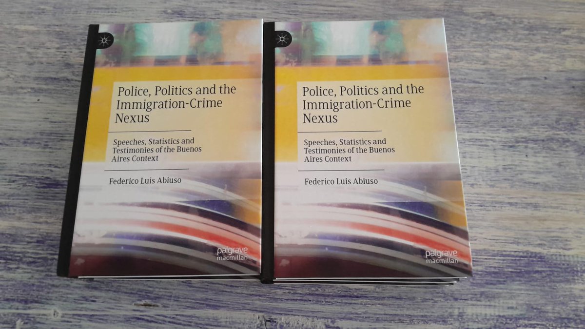 Muy feliz de haber recibido los ejemplares de mi primer libro ¡Muchas gracias! / Very happy to have received copies of my first book, edited by <a href="/Palgrave/">Palgrave Macmillan</a> <a href="/palgravecrim/">Palgrave Criminology</a> Thank you very much!