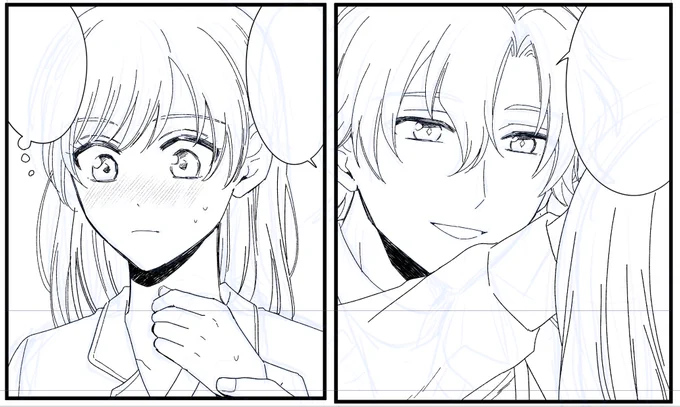 最近全然漫画の方がうまく描けなくて、線が思うようにひけなくて心配😅描いていてもそわそわする。