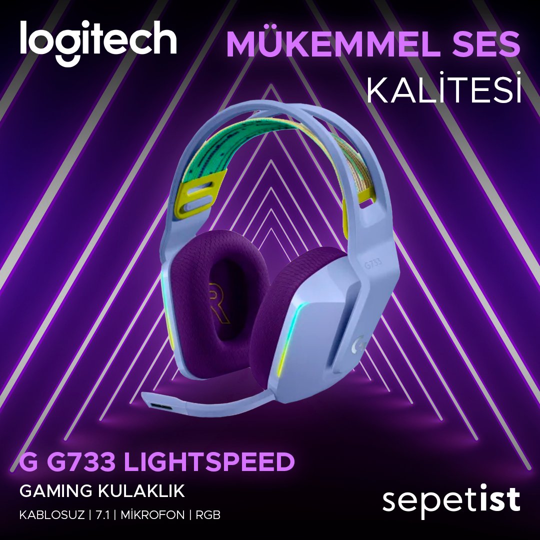 Keskin ve net ses kalitesiyle her ayrıntıyı duymanızı sağlayarak sizi oyunun içine çeken Logitech G G733 LightSpeed ile oyun deneyiminizi bir üst seviyeye taşıyın.

#sepetist #kulaklık #gamingkulaklık #bilgisayar #oyun #gaming