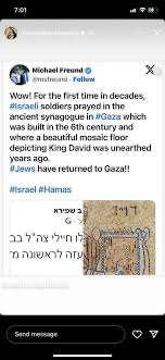 MarciaBelsky's tweet photo. People have lost their jobs and been slandered as antisemites for pro-Palestine posts. But Debra Messing posting “Jews have returned to Gaza” while thousands of people are being murdered there and Amy Schumer posting an image that says “Gazans rape” … that’s  acceptable. https://t.co/fZNpWxR5cn