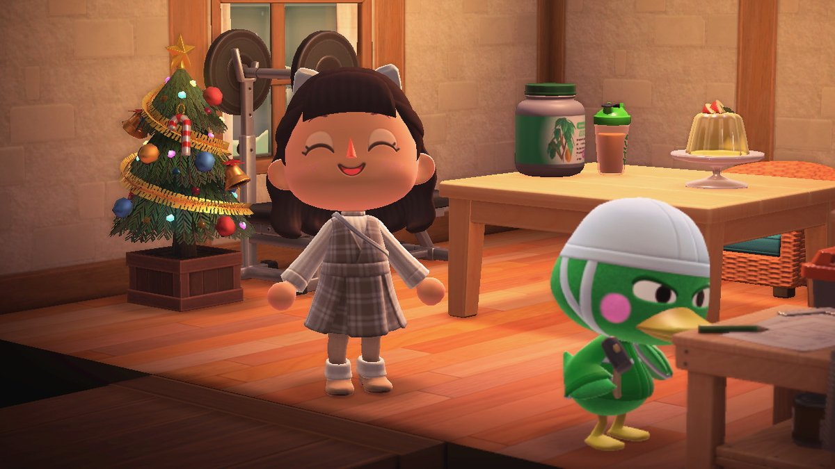 Seelenfrieden_'s tweet photo. Mis vecinos ya se han puesto su arbolito de navidad ♥♥♥ #AnimalCrossing #ACNH #NintendoSwitch https://t.co/ikHeXzTclD