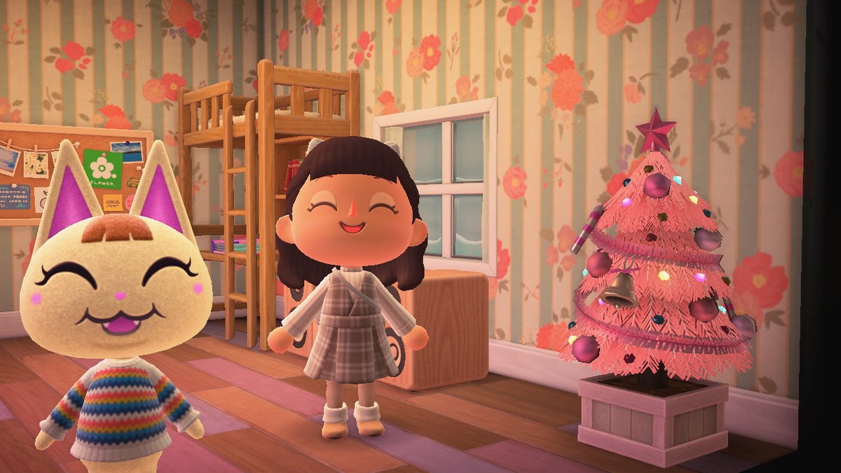 Seelenfrieden_'s tweet photo. Mis vecinos ya se han puesto su arbolito de navidad ♥♥♥ #AnimalCrossing #ACNH #NintendoSwitch https://t.co/ikHeXzTclD