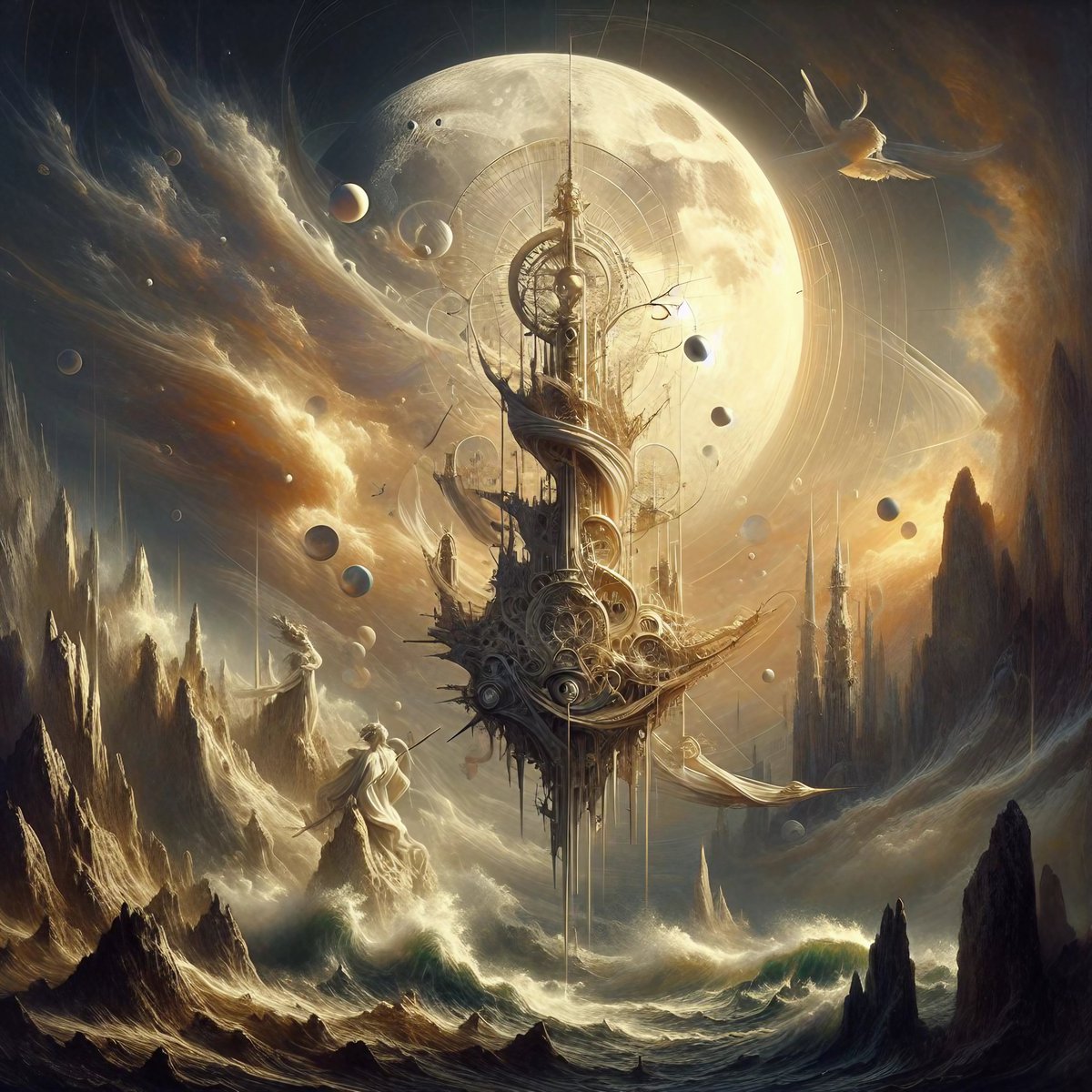 Alfred_Denes's tweet photo. QT your favourite piece(s) of art you created and love this year.
'The Defender of the Moon', but it’s so hard to choose, mate! 🖤