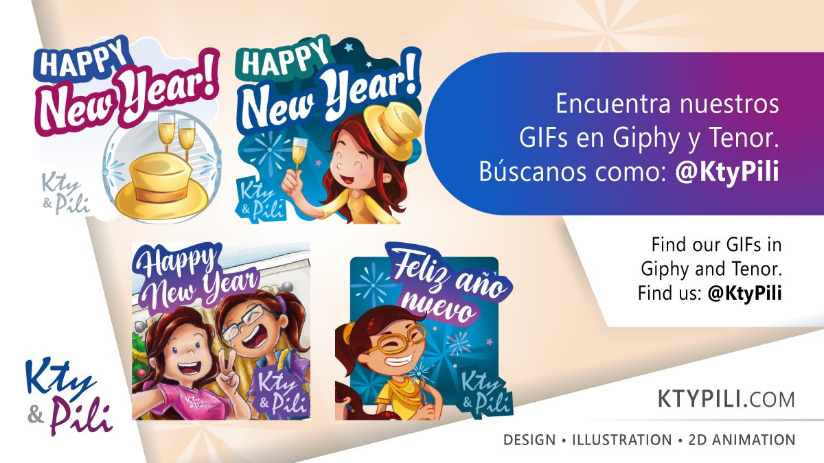 ✨😊 Ring in the new year in a fun way with these lively GIFs!
✨😊 Recibe el año nuevo de forma divertida con estos animados GIFs.

#KtyPili #HappyHolidays #NewYear #countdown #HappyNewYear #HolidayVibes #FelizAñoNuevo #Feliz2024 #cheers #family  #greetings #design #NewYear2024