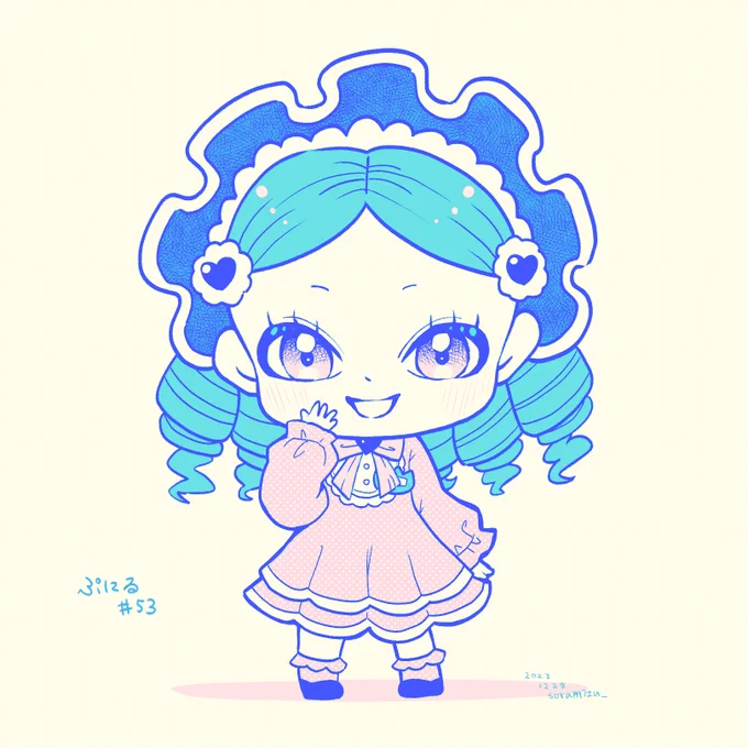 #ぷにるはかわいいスライム  早乙女どおるちゃんのデザが刺さって……(二枚目以降はグラデマップで遊んだもの)