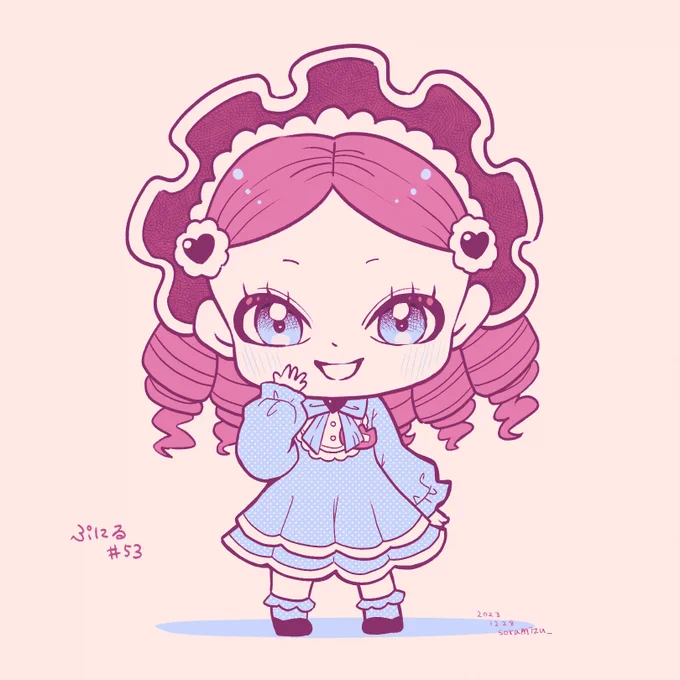 #ぷにるはかわいいスライム  早乙女どおるちゃんのデザが刺さって……(二枚目以降はグラデマップで遊んだもの)