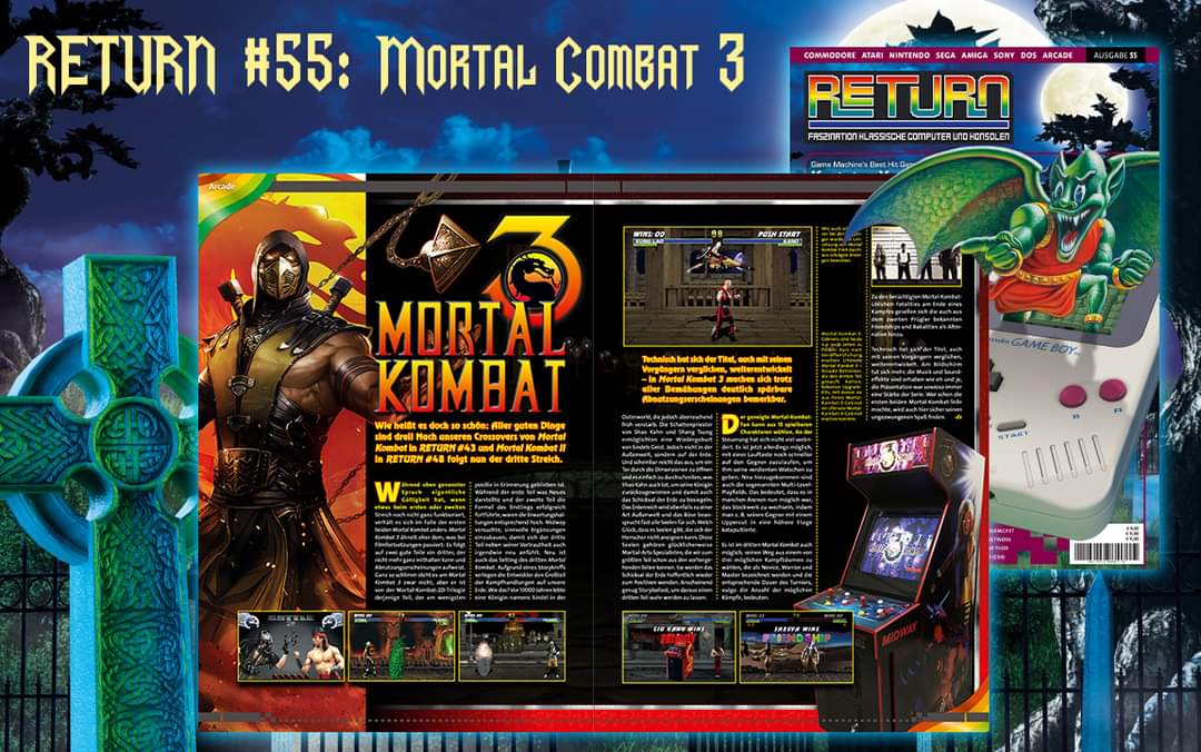 In RETURN #55 kehrt unser Autor Daniel Zant zurück zur Mortal-Kombat-Reihe und beleuchtet in seinem großen Crossover-Bericht den dritten Teil der beliebten Prügel-Serie.
JETZT in Return #55

return-magazin.de/produkt/return…