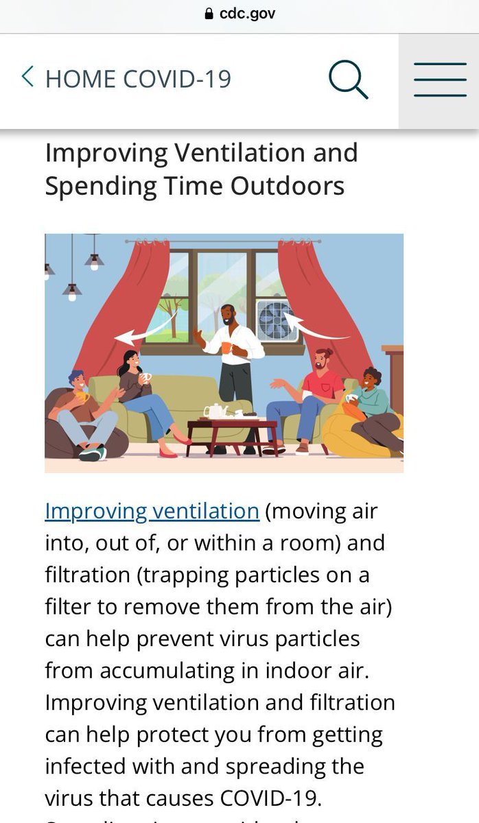 Derek_a_Franks's tweet photo. The CDC currently recommends ventilating indoor spaces or spending time outdoors AND wearing masks and respirators. So, show this to your family, friends and coworkers when they ask why you want to.

https://t.co/I7V7pI2oDe https://t.co/ezI2asXdAm