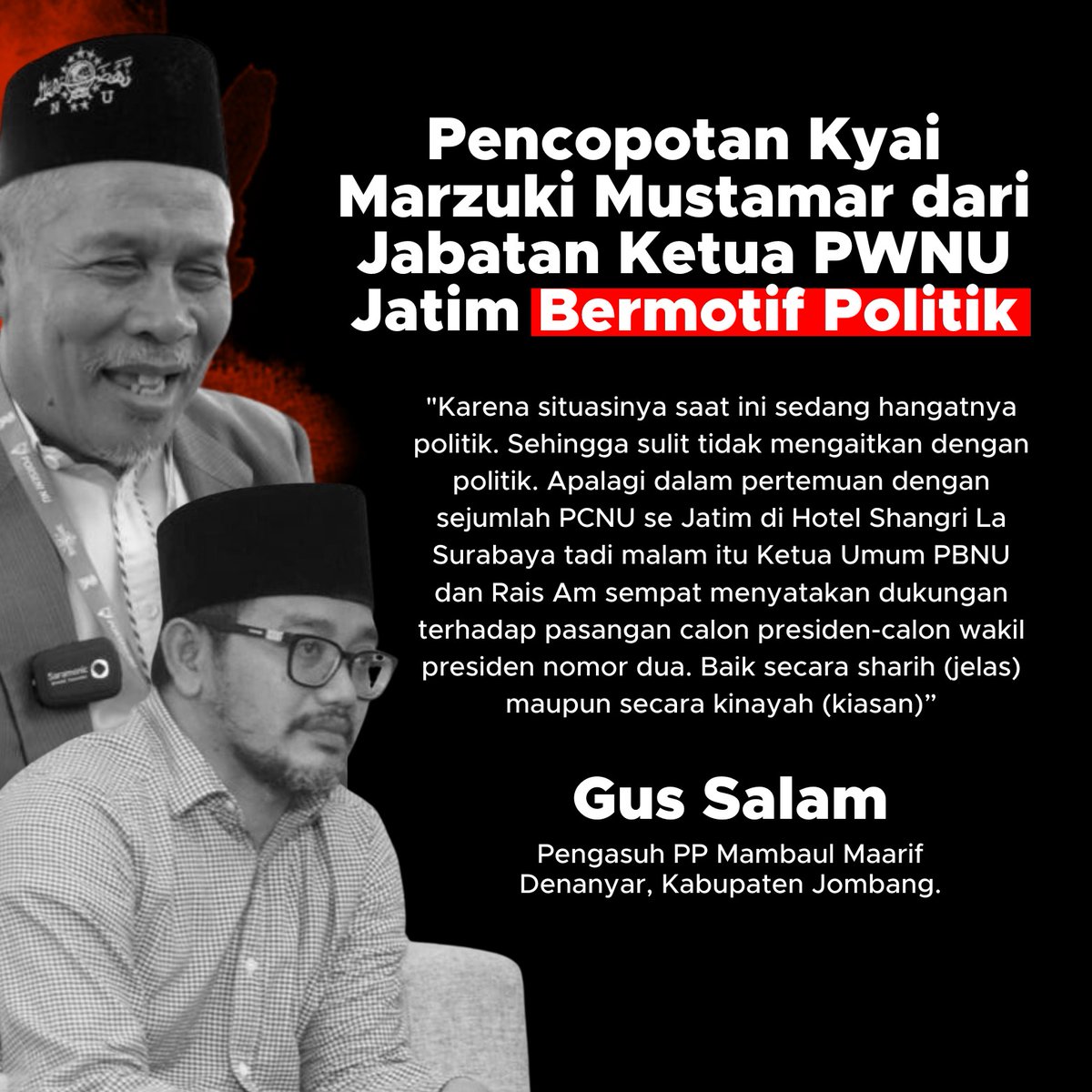 Muhammadmaju's tweet photo. #savekyaimarzuki 
#konspirasikeji 
#saveNahdatulUlama 

Mengejutkan https://t.co/xFO2IfODbn