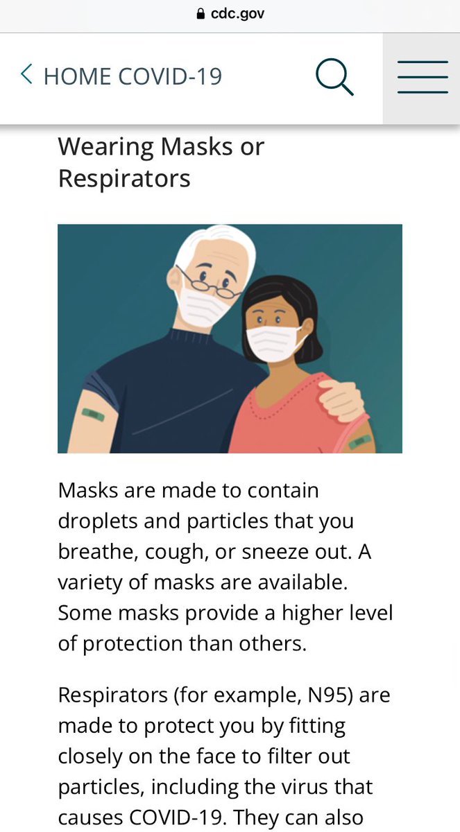Derek_a_Franks's tweet photo. The CDC currently recommends ventilating indoor spaces or spending time outdoors AND wearing masks and respirators. So, show this to your family, friends and coworkers when they ask why you want to.

https://t.co/I7V7pI2oDe https://t.co/ezI2asXdAm