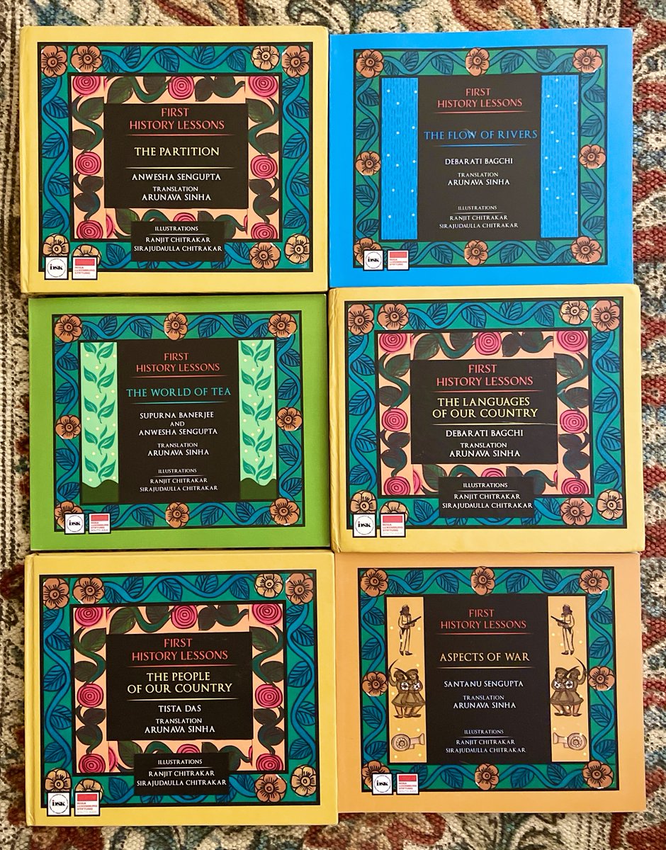 arunava's tweet photo. People. Languages. Partition. War. Tea. Rivers. Six ways to read the history of India. These short books are really for both children and grown-ups. In fact, more for grown-ups, going by what I learnt from them about what history is. [5/5] https://t.co/gGOgbW49aX