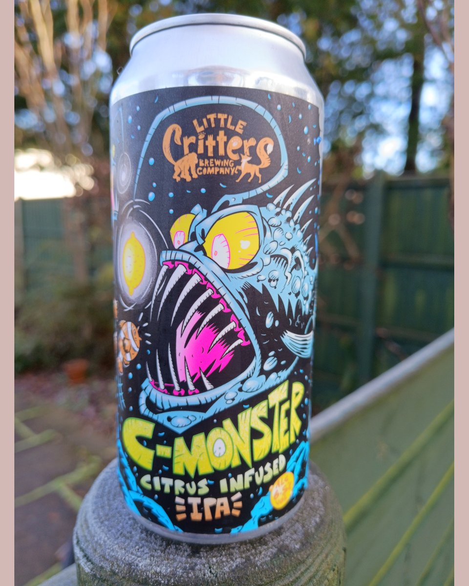 pop_star's tweet photo. C-Monster a 6.5% Citrus Infused IPA from #littlecrittersbrewery Colour gold. Flavour citrus. 7.0/10
#chinookhops
#centennialhops
#columbushops
#cascadehops
#britishbeer
#britishcraftbeer
#beer
#craftbeeripa
#beeripa
#indiapaleale
#ipa
#indiapalealebeer
#craftbeerlover
#craftbeer https://t.co/2CgDhgCeG8