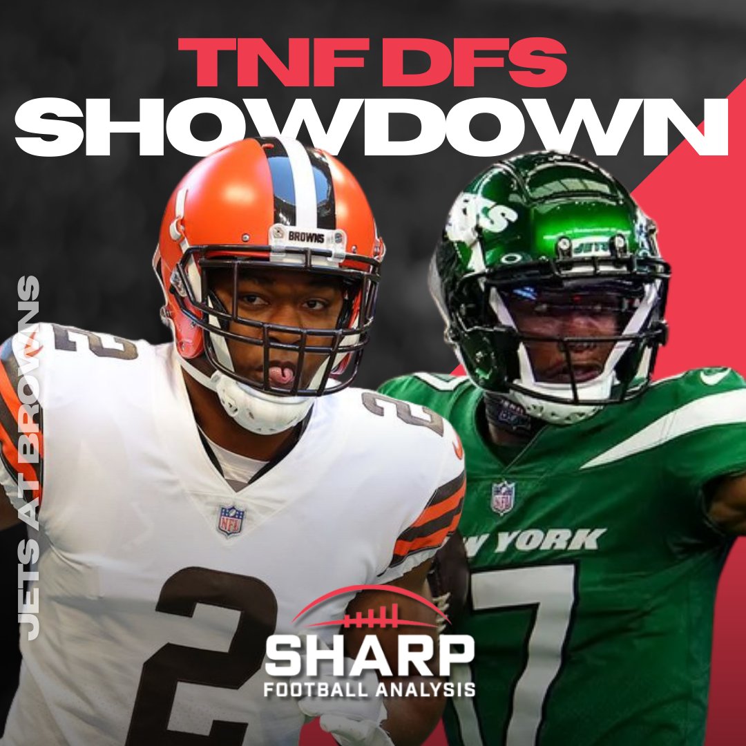 SharpFBAnalysis's tweet photo. Should you use Amari Cooper in DFS again this week?

@APWilde analyzes the Thursday Night Football DFS Showdown slate for the Browns and Jets tonight!

He will answer that question and more of ways to build your squad

https://t.co/atVEVXG89S https://t.co/ZsPhOfuLIV