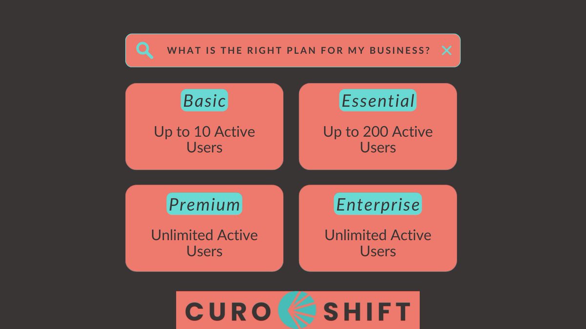 CuroShift's tweet photo. CuroShift is priced with growing security firms in mind. Get started for free and upgrade later in our application! https://t.co/wty5jTVzq8