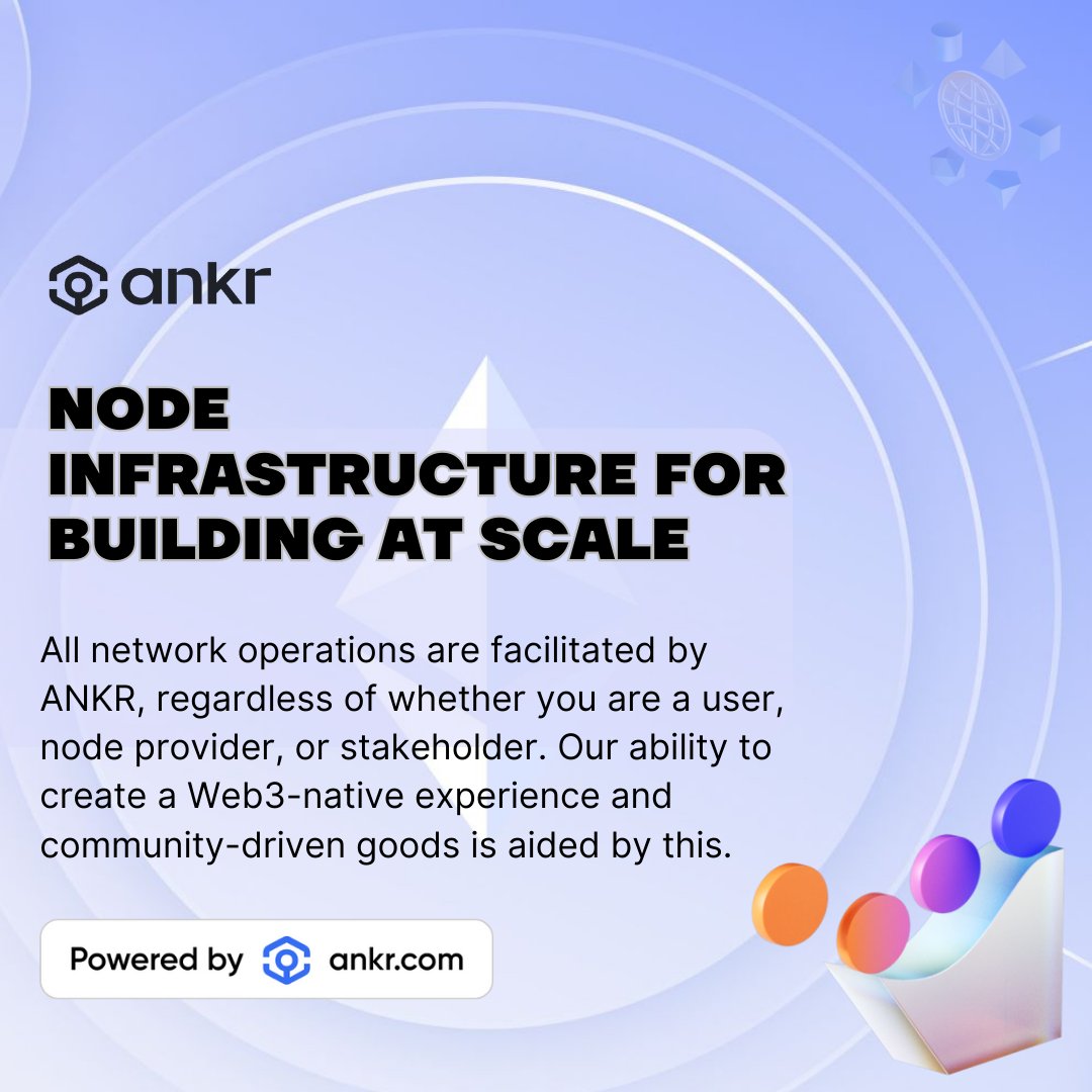 Assurancekeenth's tweet image. &quot;🚀 Empower your projects with the robust scalability of @ankr Node Infrastructure! 🌐 Build at scale effortlessly, ensuring reliability and efficiency. 🛠️ Explore the future of seamless development. #Ankr #NodeInfrastructure #BuildAtScale&quot;