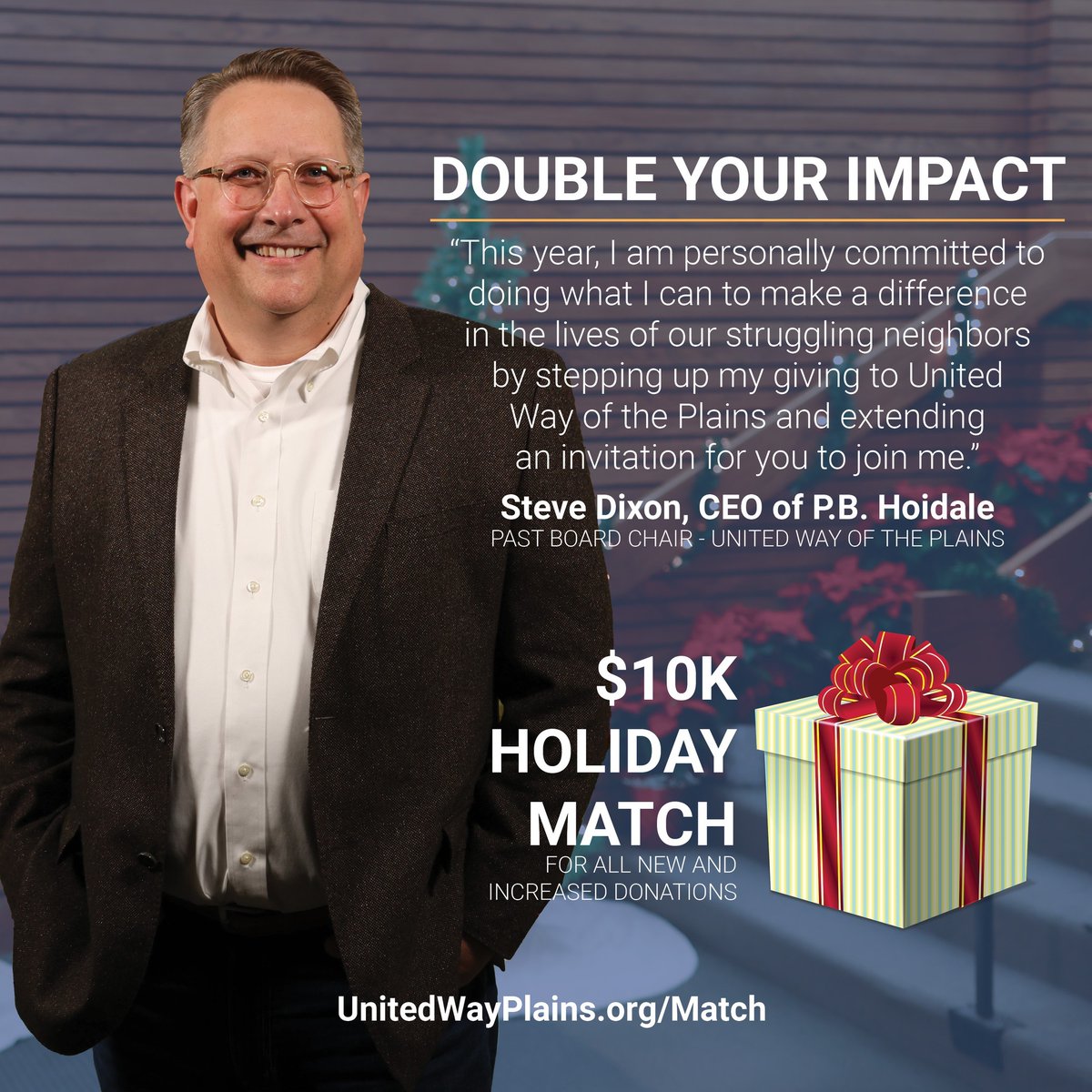 One of our core values is COMMUNITY. That's why we're thrilled to share this heartfelt donation to <a href="/unitedwayplains/">United Way of the Plains</a> – a $10,000 matching gift for their year-end campaign. Double your impact &amp; give now: unitedwayplains.org/match/

#Growth #Partnership #Collaboration #TogetherWeThrive