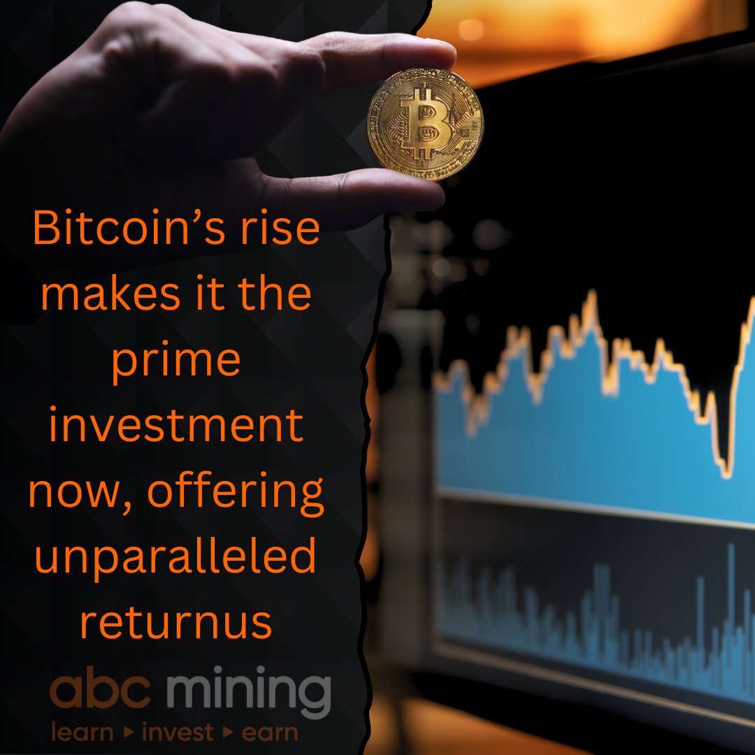 abcmining_eu's tweet photo. Bitcoin keeps rising!
#abcmining #digital_currency #crypto_mining #cloudmining #bitcoinnews #Bitcoin_investment https://t.co/JM3o0J2go0