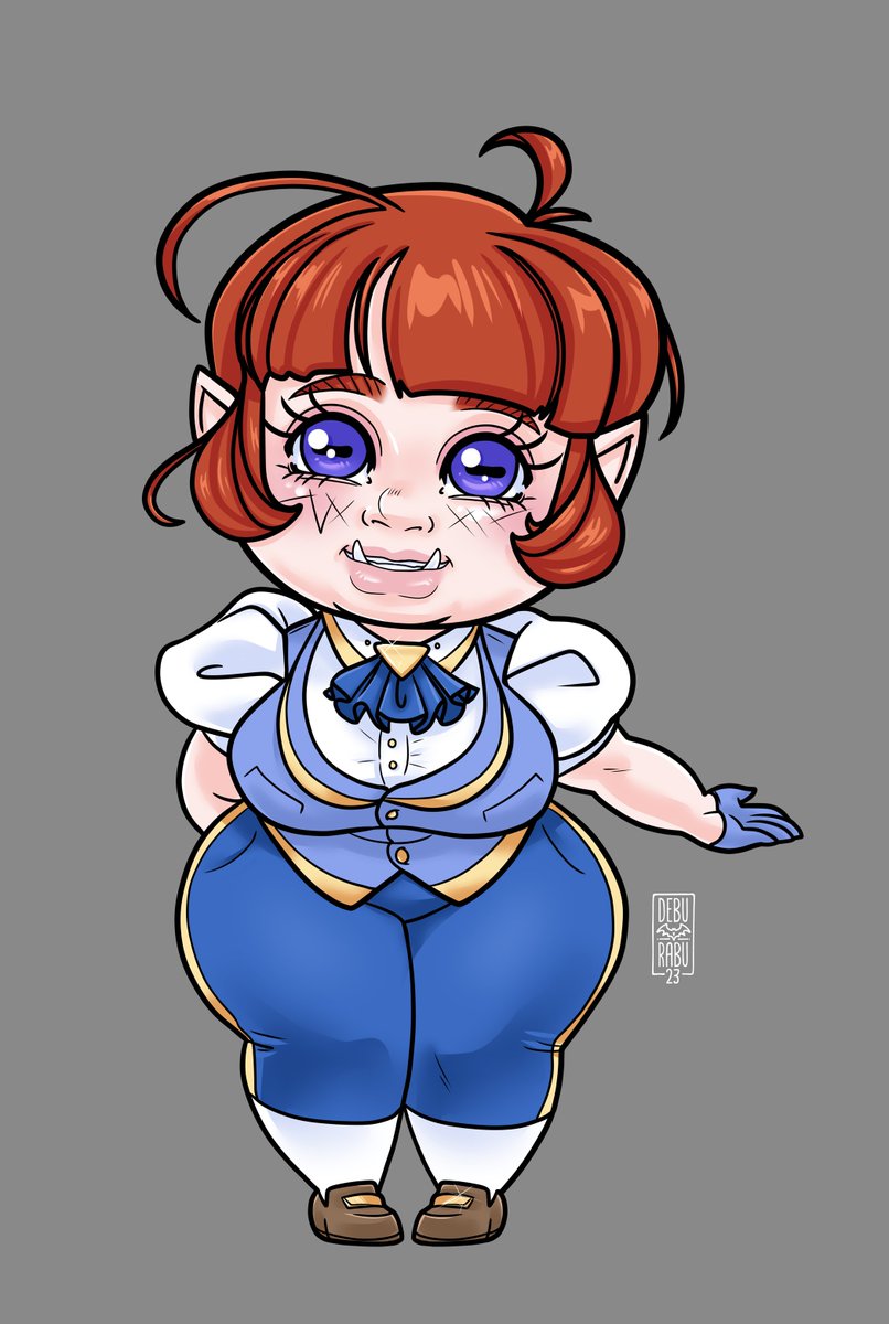 Chibi commission piece for @FuturisticGenes