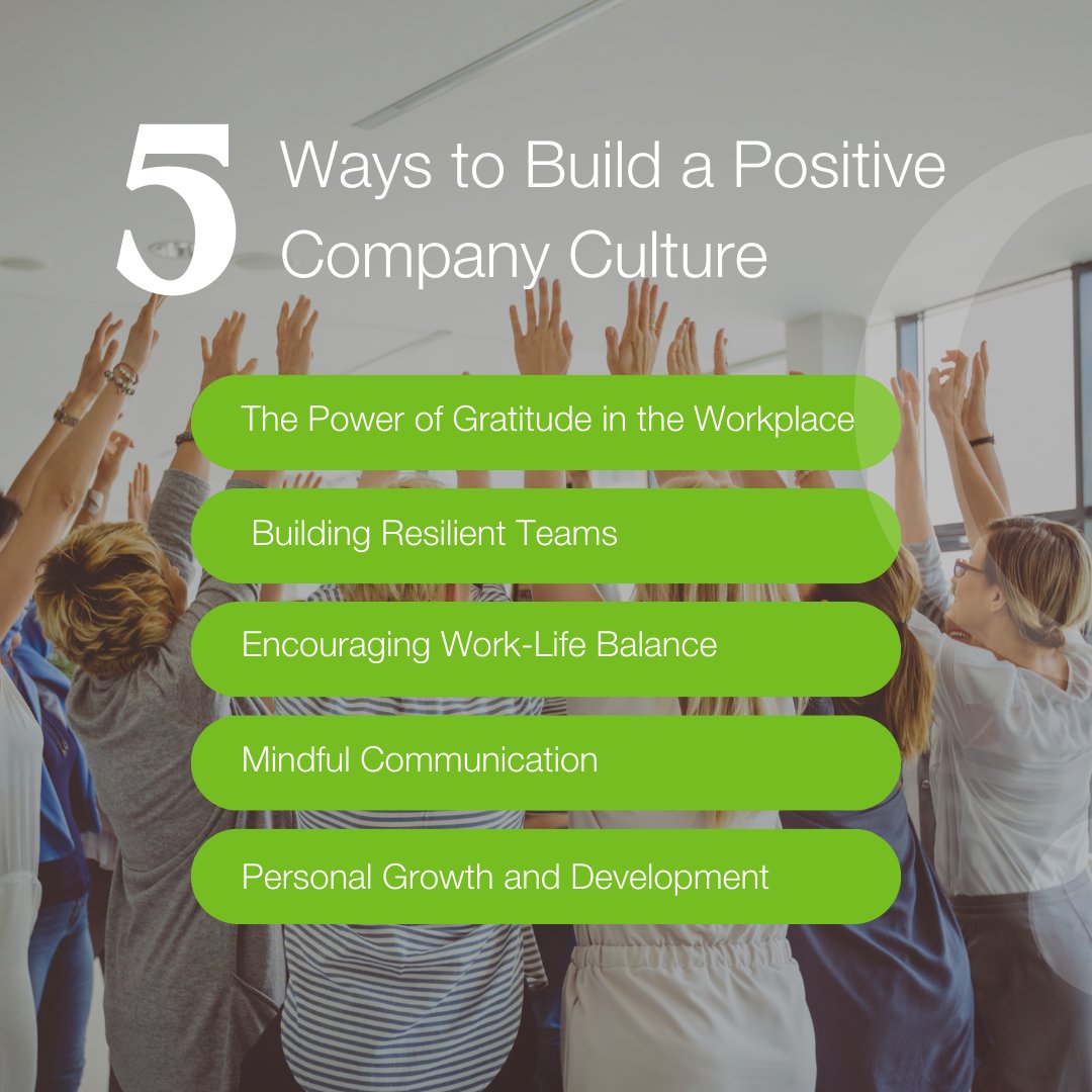 Build a positive workplace culture with these 5 simple yet effective tips. Enhance resilience, gratitude, and work-life balance for a happier and more productive team.

🔗 To Read Full Post 👉: hubs.ly/Q02dnG050 

 #CoAdvantage #PEO #PositiveCulture #Workplace