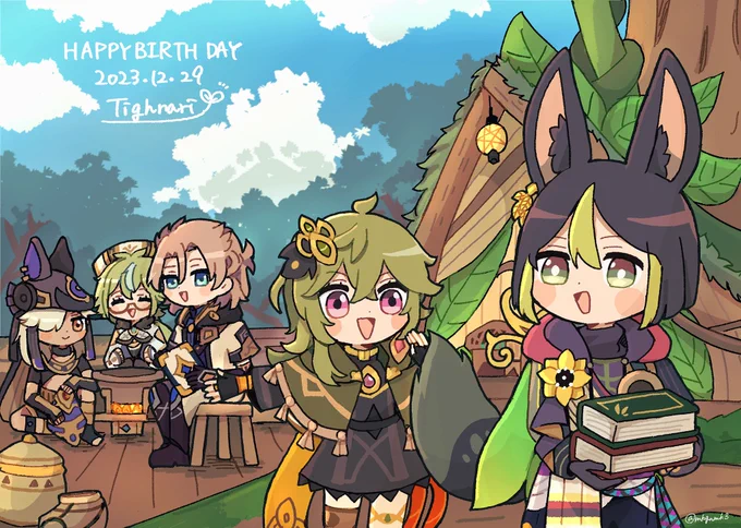 ティナリお誕生日おめでとう 大好きだ〜!#原神 #Tighnari #ティナリ生誕祭2023