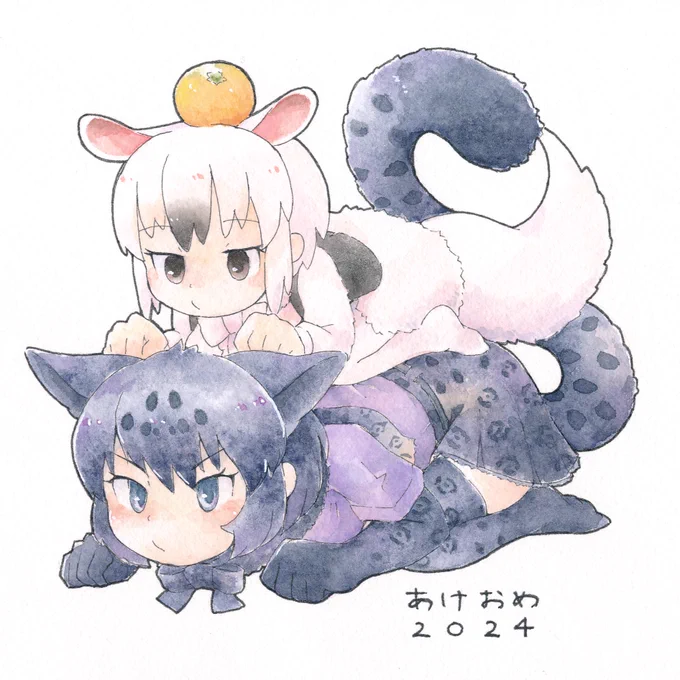 あけおめ!! 鏡餅のポーズぅ