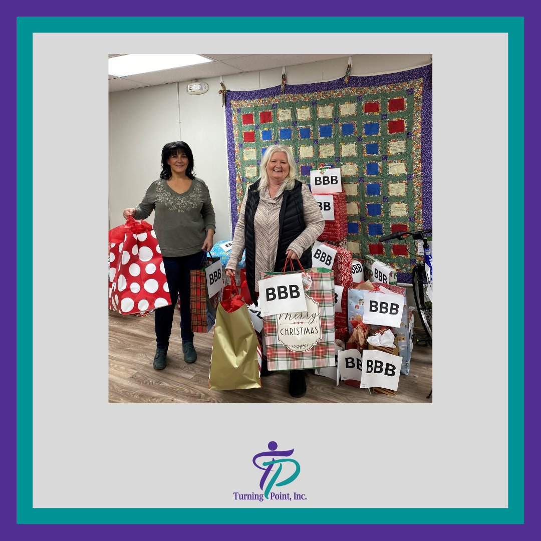 TurningPointMac's tweet image. We are so grateful to all of the people and organizations that donated to support survivors through the holidays! We could not have made this happen without the time and effort given by our wonderful volunteers. Thank you!
