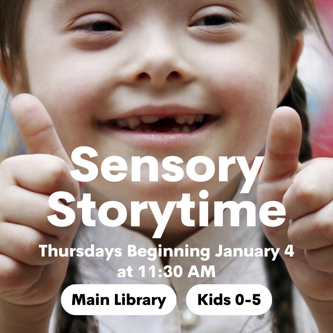 ConcordLibrary's tweet image. Join us for Sensory Storytime, beginning weekly on Thursday, January 4 at 11:30 AM! This storytime will create a supportive experience for neurodiverse children and their caregivers with a calmer, smaller, sensory-focused storytime. Register: cfpl.info/47eksCW