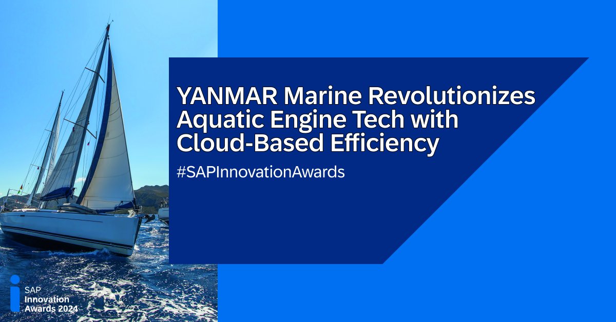 YANMAR Marine, a #SAPInnovationAwards winner, transformed their business with SAP's cloud-based ERP platform. Learn how they streamlined processes, gained real-time insights, and saved 40% in business process time: imsap.co/6015RjK1J