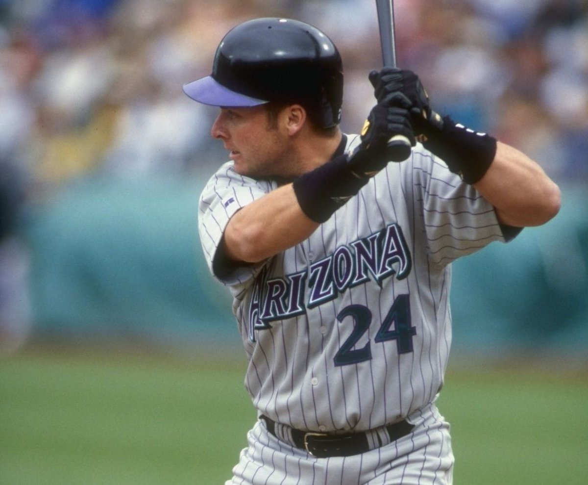 AZSportsHistory's tweet photo. 12/28/98 – The #DBacks traded once-star prospect Karim Garcia (23) to the Detroit Tigers for 31-year-old @LuisGonzo20 and cash. Garcia batted .222 with 9HRs and 43RBI while Gonzo set career-highs with 23HR and 71RBI, batting .267. AZ was also interested in Greg Vaughn. https://t.co/HQPqsGg3qm