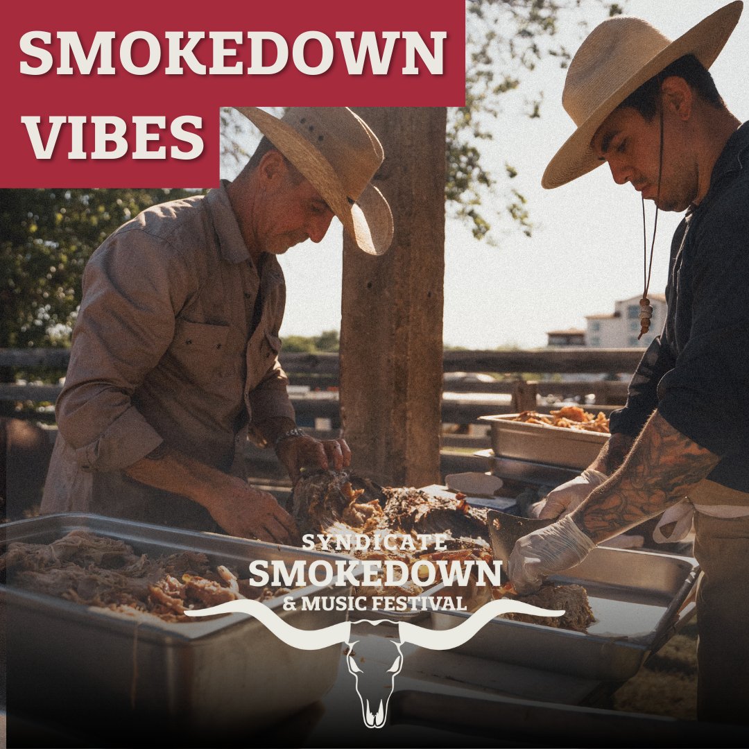 Great food served up at the Syndicate Smokedown &amp; Music Festival!  Come try BBQ from 20 of the best BBQ joints around at the Smokedown on April 13, 2024!  BBQ Time, VIP and Platinum tickets.