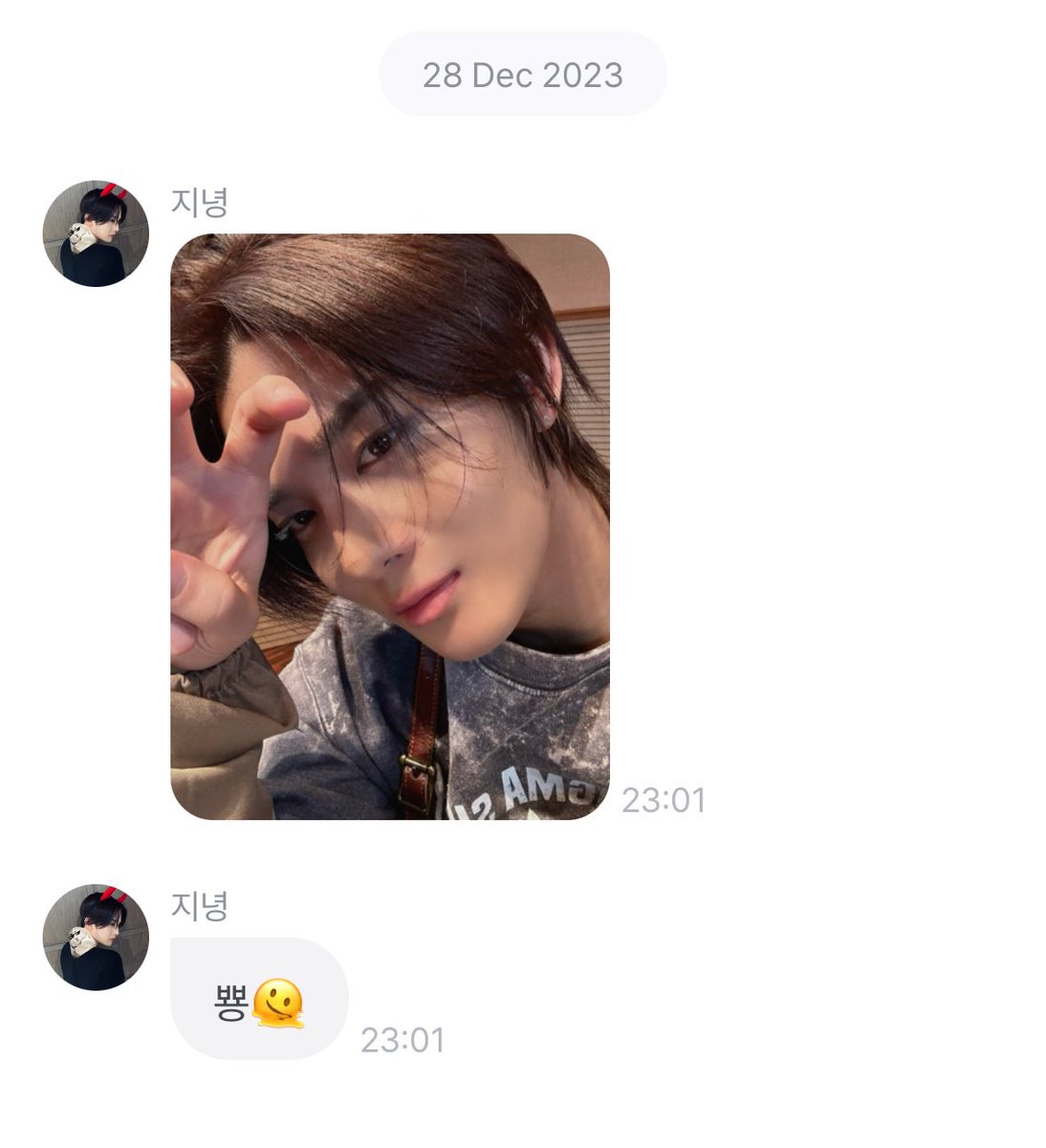 231228 Baebae Fromm 💌 #배진영 

(1p)
“Bbyong🫠”