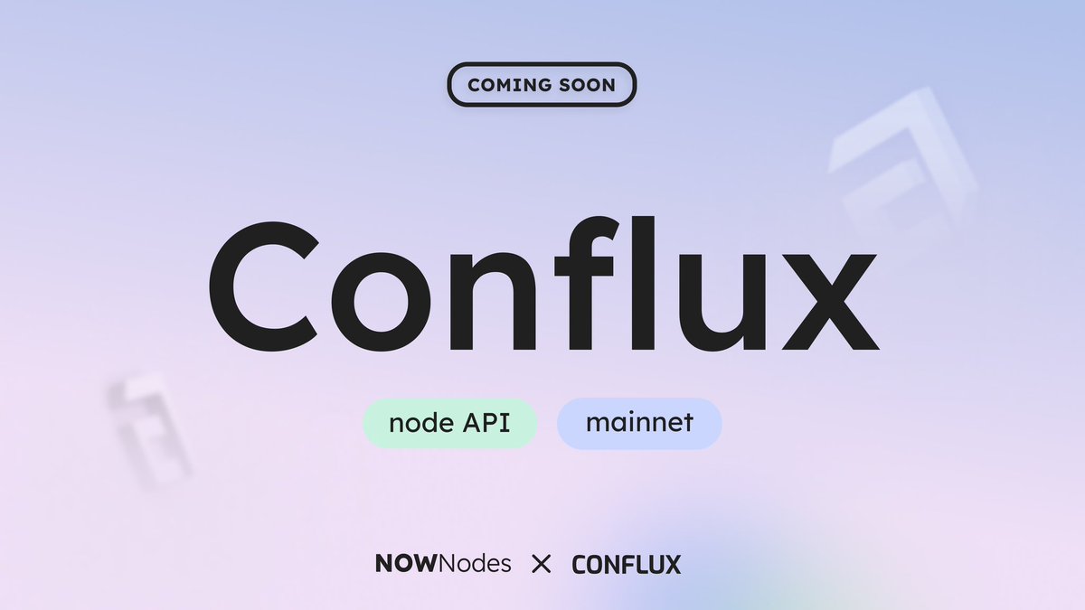 We’re that 🤏🏻 close to hitting the milestone of 💯 supported networks

Thrilled to announce our next integration - <a href="/Conflux_Network/">Conflux Network Official</a> ⚡️

Complete Conflux Node API on Mainnet - coming next month for all users. 
Stay tuned!

nownodes.io