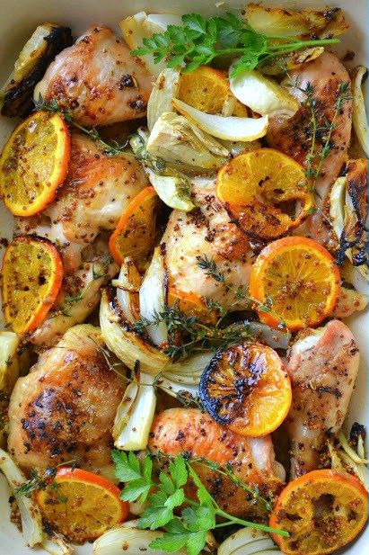 Roasted Chicken with Clementines