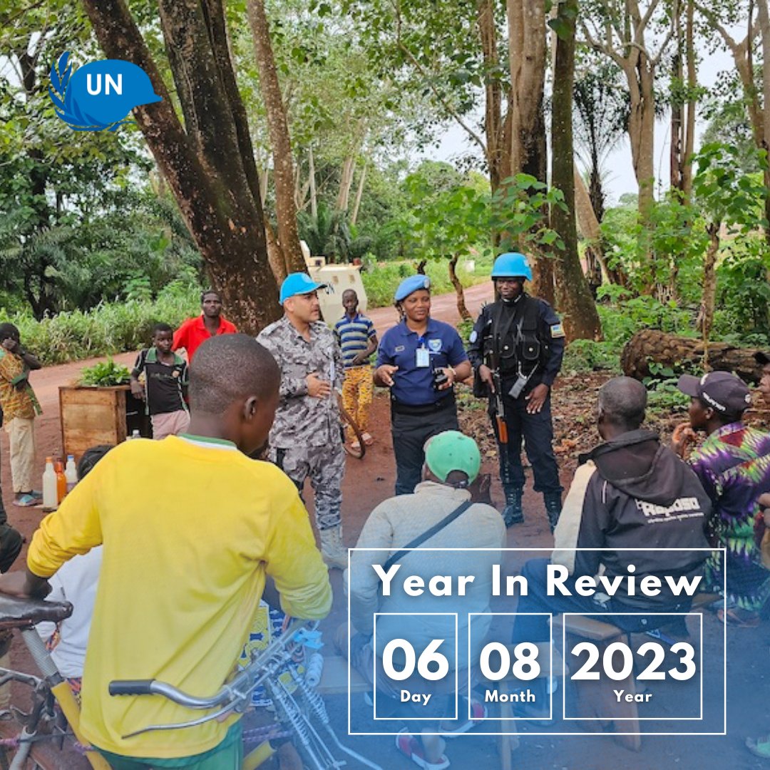 #YearInReview: Hate speech & mis-and disinformation fuel violence.

On patrol in Bangassou, #CAR 🇨🇫, @UNPOL_RCA peacekeepers discussed the importance of verifying information and promoting peaceful coexistence with communities. #PKMinisterial #PK75 @UN_CAR @UN