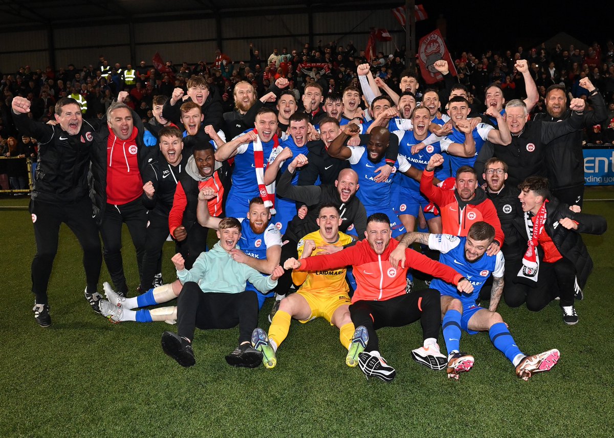 larnefc's tweet photo. 𝟮𝟬𝟮𝟯…📸 

The greatest year in our 134-year history, and we’re just getting started 🏆🌏

#WeAreLarne #ForTheTown https://t.co/pVyDn7pDkF