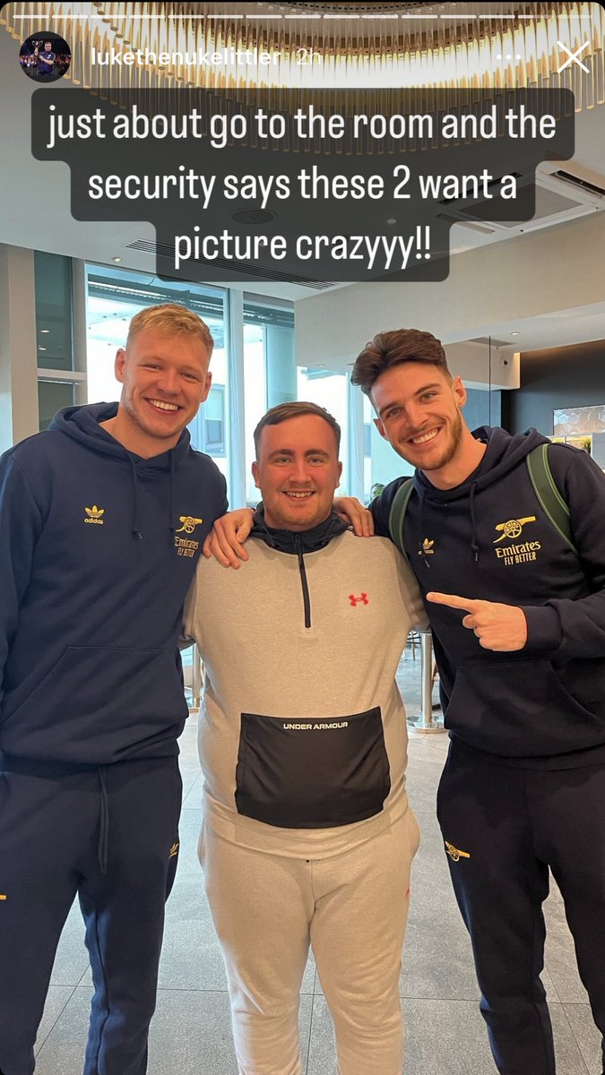 afcstuff's tweet image. 16-year-old darts sensation Luke Littler on Instagram story. 🎯😂