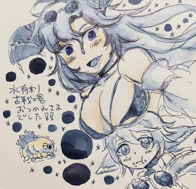 #今年も残りわずかなのでお気に入りの4枚を貼る  もしかして自分……女の子のが上手く描けているんじゃないか?ってくらい女子率高いです もっと色んなキャラを描けるようになりまいな………男を描けるようになりたい