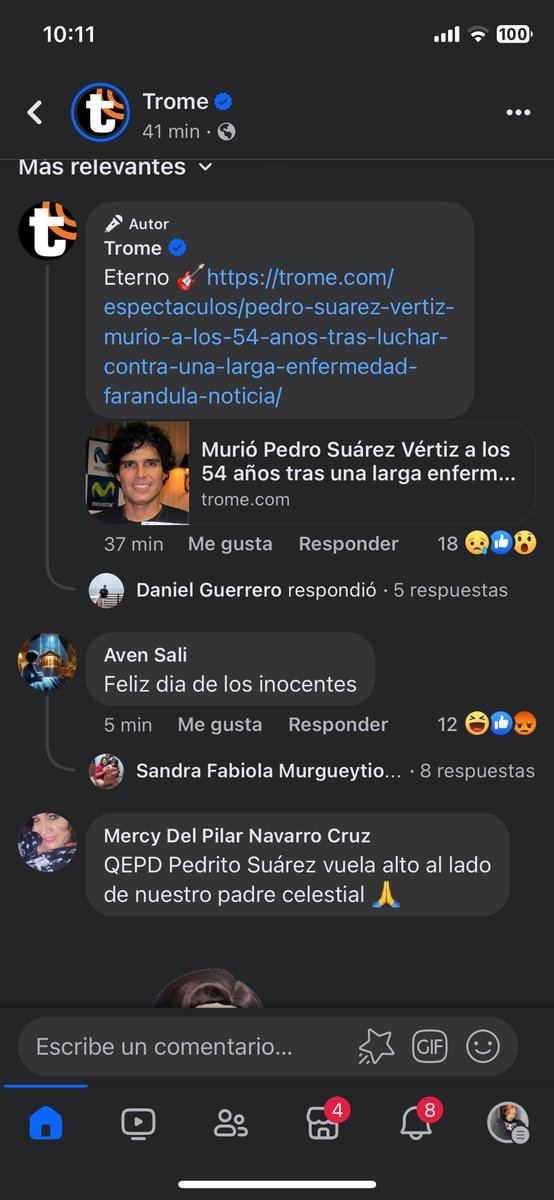 lapeliroja_27's tweet photo. A veces es imposible creer una noticia como esa, pero si es verdad que falleció,
Descansa en paz Pedro Suárez vertiz, siempre estarás en nuestros corazones 🥺🤧❤️ https://t.co/gU8r8qo6ot