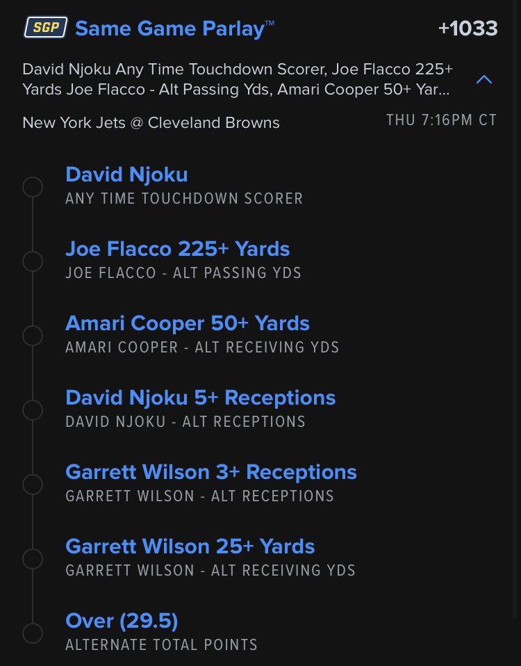 HOFApp's tweet photo. Using the research tools on our app, we’ve built a +1000 parlay for Thursday Night Football that’s hit in 100% of the last three games…. 

If this play hits again, we’ll give away $100 to a follower who likes &amp; RTs! 

This app is a cheat code. https://t.co/0hAjk4HCm3