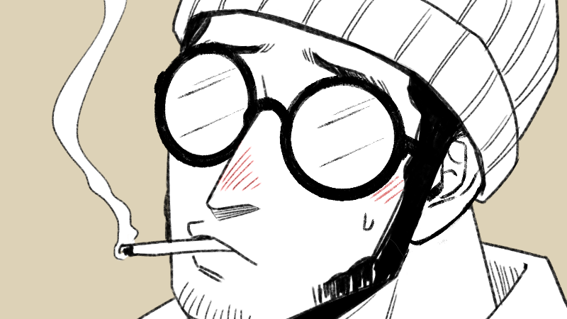 "รู้แล้วน่า รู้แล้ว~แค่ใส่ก็พอใช่ไหมล่ะ"

"ก็แค่แว่นเอง ไม่เห็นมีอะไรสักหน่อย..." หมายถึงตอนนี้น่ะมองไม่เห็นอะไรเลย เบลอไปหมดแล้วเนี่ย...