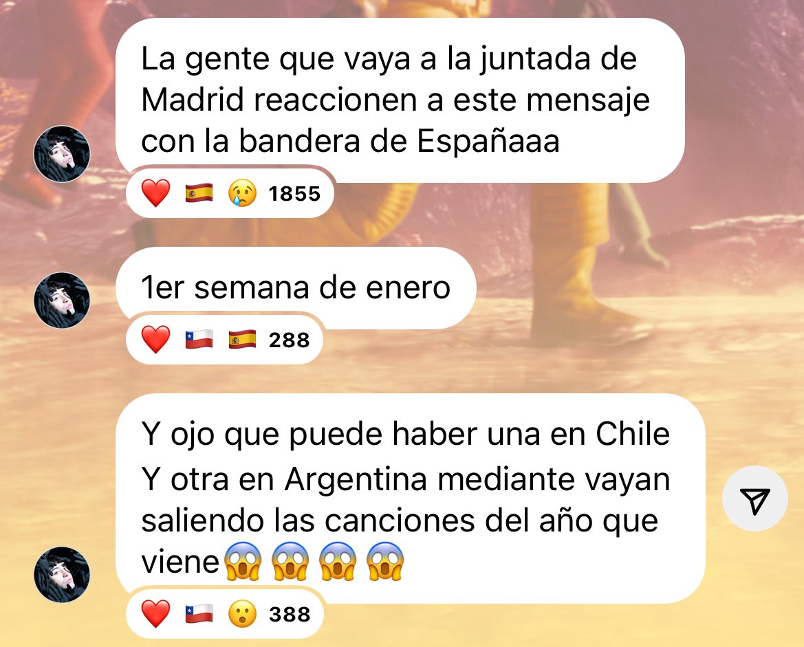 este hombre hoy ha decidido que nos de un ataque al corazon a los fandoms de madrid,arg y chile