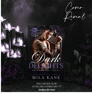 Author Mila Kane has revealed the cover for Dark Delights, releasing March 8, 2024!

Preorder on Amazon!
mybook.to/DarkDelights

#CoverReveal #milakane #hellionsofhadeharbor #DarkRomance #SportsRomance #RomanticSuspense #BrothersBestFriend #BullyRomance @GreysPromo