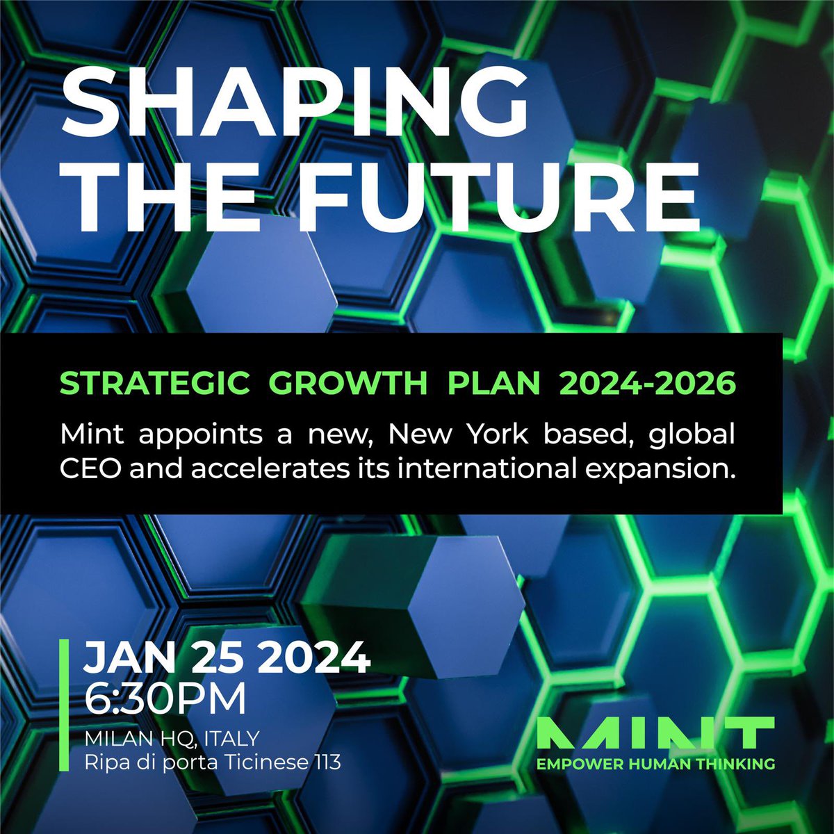 The main mission of a founder is to become less and less indispensable to their company.
… 
The best is yet to come. 
MINT - Empower Human Thinking

<a href="/mint_ai_/">MINT</a>